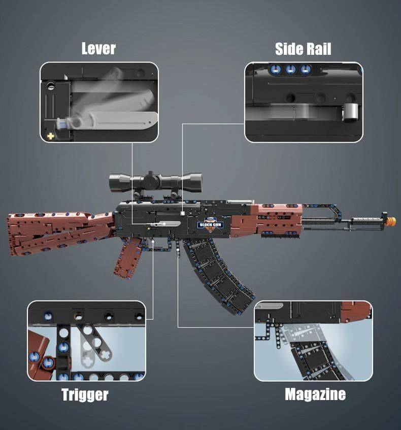 Epic AK-47 Building Block Gun Set – Build Your Own Legendary Weapon!