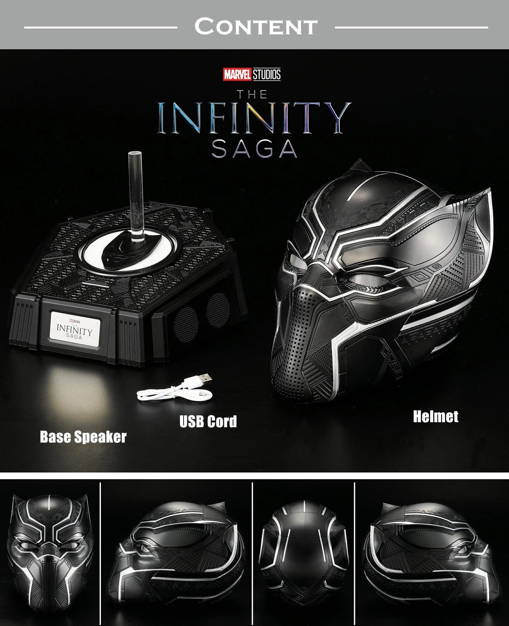 Black Panther Mask Speaker: Unleash the King's Roar - Ultimate Cosplay!