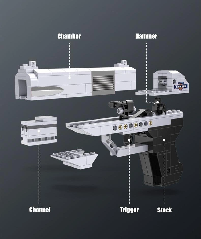 Epic Gun Block Builder: Construct Your Own Double Barrel Pistol!